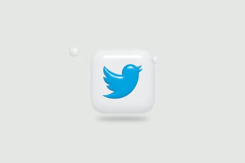 Imagem da logo do Twitter.